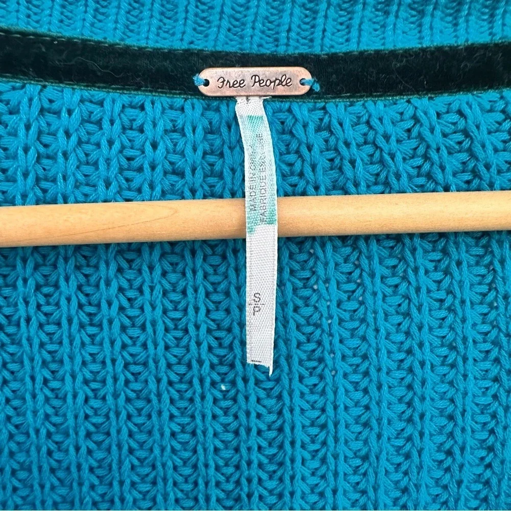 Free People Ribbed Bell Sleeve Pullover Sweater